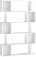 VASAGLE 5-Tier Bookcase, Open Storage, 35.4 x 9.4 x 62.6 Inches