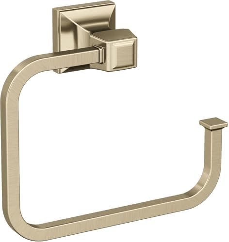 Amerock Mulholland 5-3/4" Golden Champagne Towel Ring