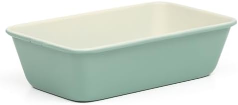 Martha Stewart Gallen 9 Inch Nonstick Carbon Steel Loaf Pan – Teal, Durable Bakeware for Even Baking and Easy Release