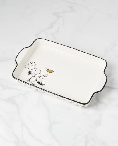 Lenox Chef Snoopy Stoneware Rectangular Baking Dish