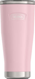 THERMOS ICON SERIES, Stainless Steel Tumbler with Slide Lock, 18 Ounce, Sunset Pink
