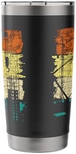 Crane Operator - Retro Tower Crane Heavy Equipment Driver Stainless Steel Insulated Tumbler