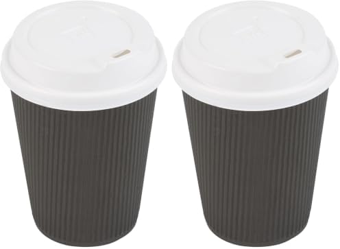 Restaurantware LIDS ONLY: 25-CT Disposable White Lid for Coffee and Tea Cups - Fits 8, 12, 16, 20-OZ Cups: Perfect for Coffee Shops, Juice Shops, and Takeout (Pack of 2)