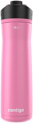 Contigo Cortland Chill 2.0 Stainless Steel Water Bottle with AUTOSEAL Lid 24 oz Juniper and Azalea (Pack of 8)