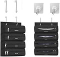 Zipper Bag Organizer Compatible with Gallon, Quart, Sandwich & Snack Food Storage Bag, Kitchen Plastic Bag Storage Organizer for Kitchen RV Camper (Black)