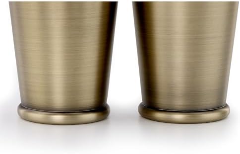 Barfly Cocktail Shaker Set with Weighted Bottom, Deluxe 18 and 28 oz, Antique Gold