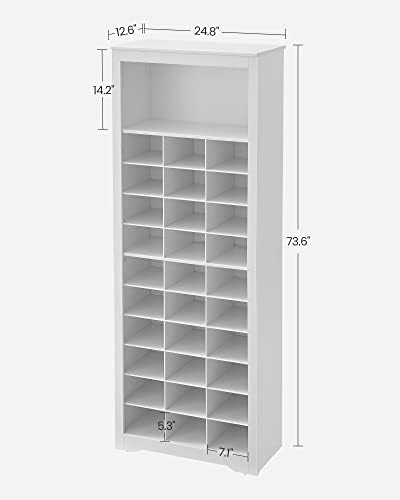VASAGLE Tall Shoe Storage Cabinet, 10‑Tier, Holds Up to 30 Pairs of Shoes