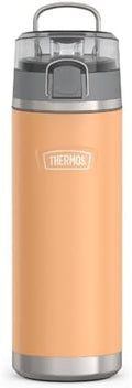 THERMOS ICON SERIES, Stainless Steel Water Bottle with Spout - 24 Ounce, Melon - Vacuum Insulated Water Bottle with Lid