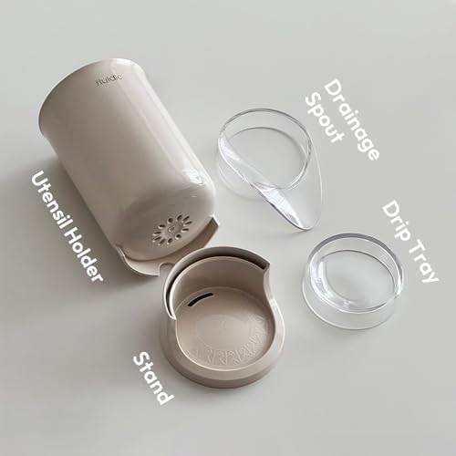 carrotez Self-Draining Utensil Drying Holder - Beige