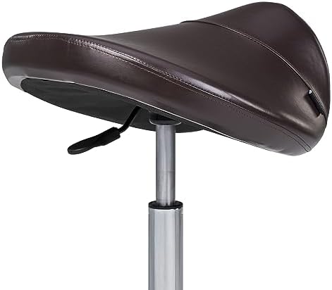 Master Massage Ergonomic Saddle Chair-Saddle Stool- Hydraulic Swivel Rolling Chair-Salon Clinical Tattoo Dentist Clinic Stool, Spas, Salons Stools, Workshop Office-Coffee