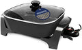 Elite Gourmet 7.5Qt Nonstick Electric Skillet, 12"x12", Extra-Deep 3.2"