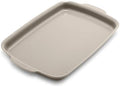 GreenPan Premiere Ovenware Healthy Ceramic Nonstick 13" x 9" Quarter Sheet Baking Pan, PFAS-Free, Warp-Free Bakeware, Durable Quick Heating, Oven & Broiler Safe to 600F, Dishwasher Safe, Taupe