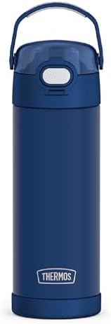 THERMOS FUNTAINER Water Bottle with Spout, 16oz, Navy