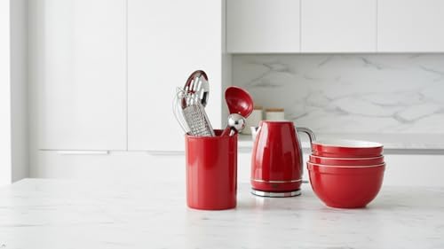 Calypso Basics by Reston Lloyd Plastic Utensil Holder, Red