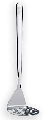 Stainless Steel Potato Masher, Berglander Heavy Duty Metal Potato Ricer, Food Masher Utensil Hand Masher, Vegetables Fruits Versatile Masher, Heat Resistant, Dishwasher Safe, Easy to Clean