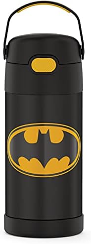 THERMOS FUNTAINER Water Bottle with Straw, 12oz, Batman