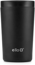 Ello Jones 11oz Insulated Stainless Steel Leakproof Travel Mug, Black