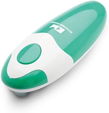 Kitchen Mama Auto Electric Can Opener, Battery Operated, Teal