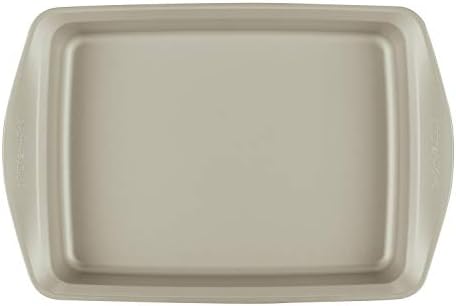 Rachael Ray Nonstick Bakeware Set without Grips includes Nonstick Baking Pan with Lid and Muffin Pan / Cupcake Pan - 3 Piece, Silver