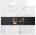 BINO Cutting Board - 3-Piece Chopping Boards | BPA-Free Plastic, Durable, Multipurpose, Dual-Sided, Dishwasher Safe, Easy to Clean | Charcuterie Accessories | Home & Kitchen Utensils