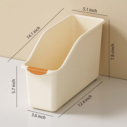 2 Pack Roll Out Plastic Organizer Bins, Tall Under Sink Organizer
