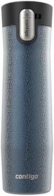 Contigo® AUTOSEAL® West Loop Vacuum-Insulated Stainless Steel Travel Mug with Easy-Clean Lid, 24 oz, Crystal Blueberry