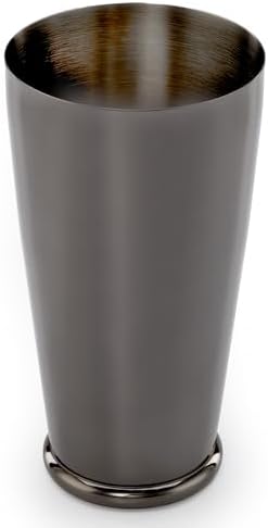 Barfly Cocktail Shaker with Weighted Bottom, Deluxe 28 oz, Gunmetal Black