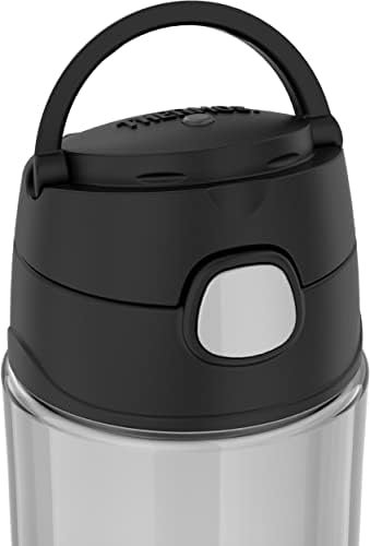 THERMOS FUNTAINER 16oz Plastic Bottle with Spout Lid, Black