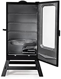 Masterbuilt® 40-inch Digital Electric Vertical BBQ Smoker with Leg Kit, Side Wood Chip Loader and 970 Cooking Square Inches in Black, Model MB20070122