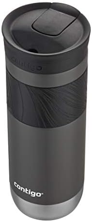 Contigo Byron Vacuum-Insulated Stainless Steel Travel Mug with Leak-Proof Lid, Reusable Coffee Cup or Water Bottle, BPA-Free, 20oz 2-Pack in Sake & Blue Corn Perfect for Hot and Cold Beverages