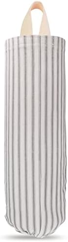 TOGETRUE Plastic Bag Holder, Wall Mount Grocery Bag Organizer for Home Kitchen Decor (Grey)
