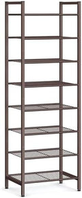 SONGMICS 8-Tier Metal Shoe Rack, Vertical Shelf, Holds up to 18 Pairs