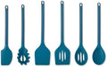Core Kitchen Silicone and Wheat Fiber Cooking Utensils 6-Piece Set - Blue Sapphire