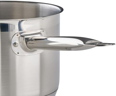 Winco 4 1/2 qt Heavy-Duty 4.5 qt Stainless Steel Sauce Pan with Cover