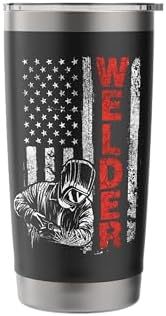 Welder - USA American Welding Worker Metalworking Lover Stainless Steel Insulated Tumbler