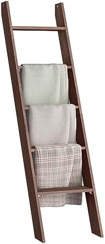 VASAGLE 5-Tier Blanket Ladder, Modern Basic Ladder Shelf
