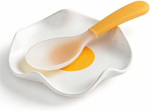 Miamolo Ceramic Spoon Holder for Stove Top, Fits Ladles & Spatulas, No Mess
