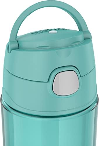 THERMOS FUNTAINER 16 Ounce Plastic Hydration Bottle with Spout, Aqua (Pack of 6)