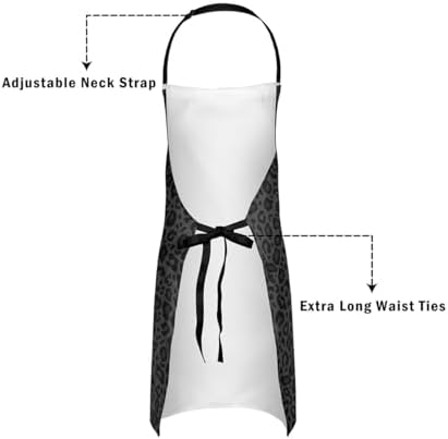 Castle Fairy Black Chef Apron Waterproof Aprons for Cooking Baking Painting