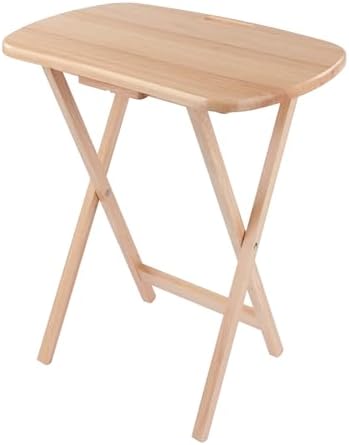 Winsome Lucca Set of 4 Foldable Snack Tables with Storage Rack