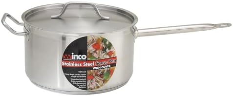 Winco 10 qt Stainless Steel Sauce pan with Cover