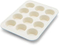 GreenLife 12-Cup Muffin Pan, PFAS-Free Healthy Nonstick Baking Tray, 11.4" x 1.9" x 15.9", Durable Ceramic Bakeware, Cupcakes, Egg Bites, Tarts, Brownies, Blue Haze