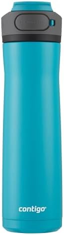 Contigo Cortland Chill 2.0 Stainless Steel Water Bottle with AUTOSEAL Lid 24 oz Juniper and Azalea (Pack of 8)