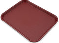 Carlisle FoodService Products Café Cafeteria Tray, Fast Food Tray for Restaurant or Commercial Use, 14" x 18", 12 Count, Burgundy