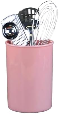 Reston Lloyd Calypso BasicsMultipurpose Cookware Storage Crock, Kitchen Countertop & Office Desk Organization, Durable & Food Safe BPA-Free Plastic, Pink