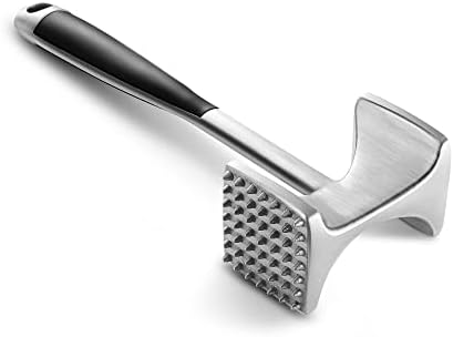 KITEXPERT Meat Tenderizer Hammer with Comfortable-Grip Handle, Dual-side Mallet for Kitchen, Heavy Duty Pounder For Tenderizing Steak, Beef and Fish