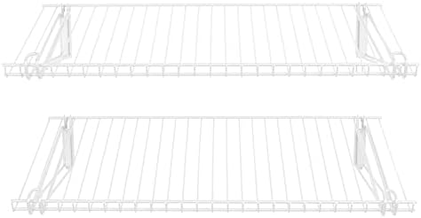 Rubbermaid Configurations 26" Shelving Kit, Set of 2 Shelves (Uprights not included), White, Expandable, Organization for Home/Laundry/Bathroom/Mudroom/Pantry/Linen Closet/Garage