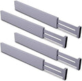 Utoplike Kitchen Drawer Dividers Large, Gray Drawers Organizers Adjustable