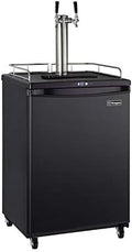 Kegco Keg Dispenser, 2 Faucet, Black