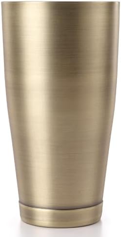 Barfly Cocktail Shaker Tin, Large 28 oz (828 ml), Antique Gold